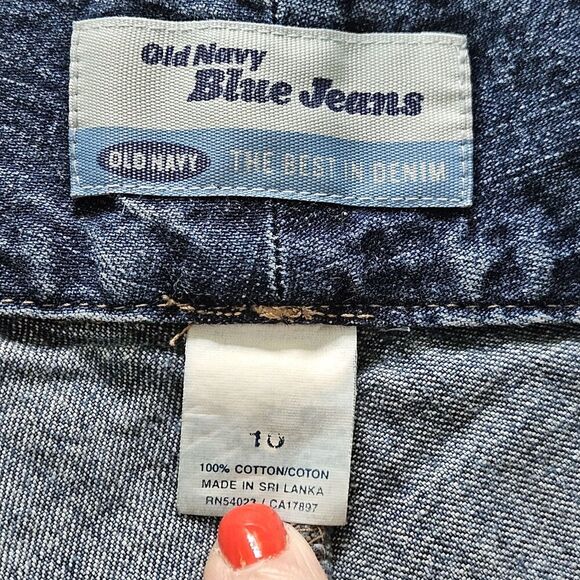 Vtg Old Navy Blue Denim Midi Skirt Size 10 Back Slit Y2k Classic Capsule Modest - Picture 7 of 8